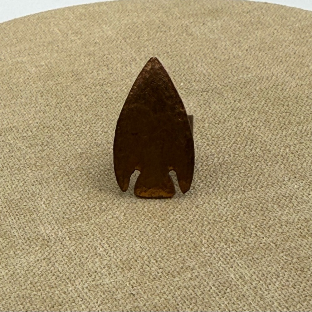 Copper Rustic Arrowhead Ring - image 1